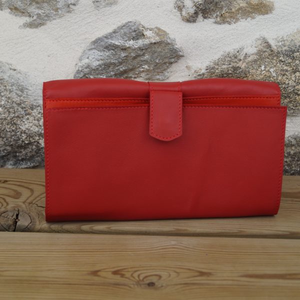 Portefeuille/compagnon Femme rouge – Image 4