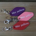 Porte-clés Miss paillette